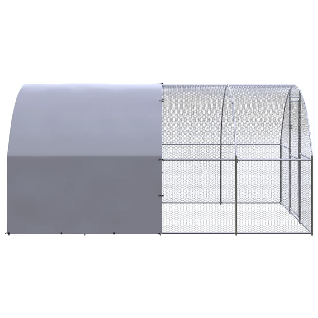 hønsehus 3x4x2 m galvaniseret stål