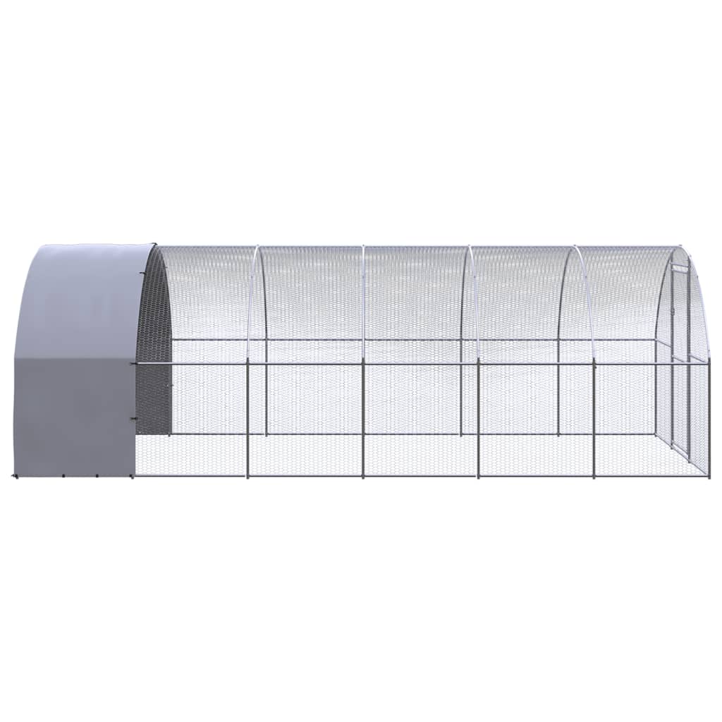 hønsehus 3x6x2 m galvaniseret stål