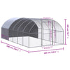 hønsehus 3x6x2 m galvaniseret stål