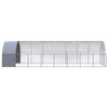hønsehus 3x8x2 m galvaniseret stål
