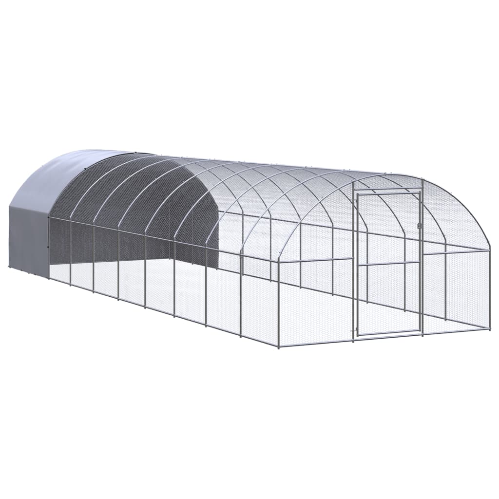 hønsehus 3x10x2 m galvaniseret stål