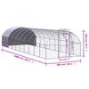 hønsehus 3x10x2 m galvaniseret stål