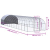 hønsehus 3x12x2 m galvaniseret stål