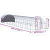hønsehus 3x16x2 m galvaniseret stål