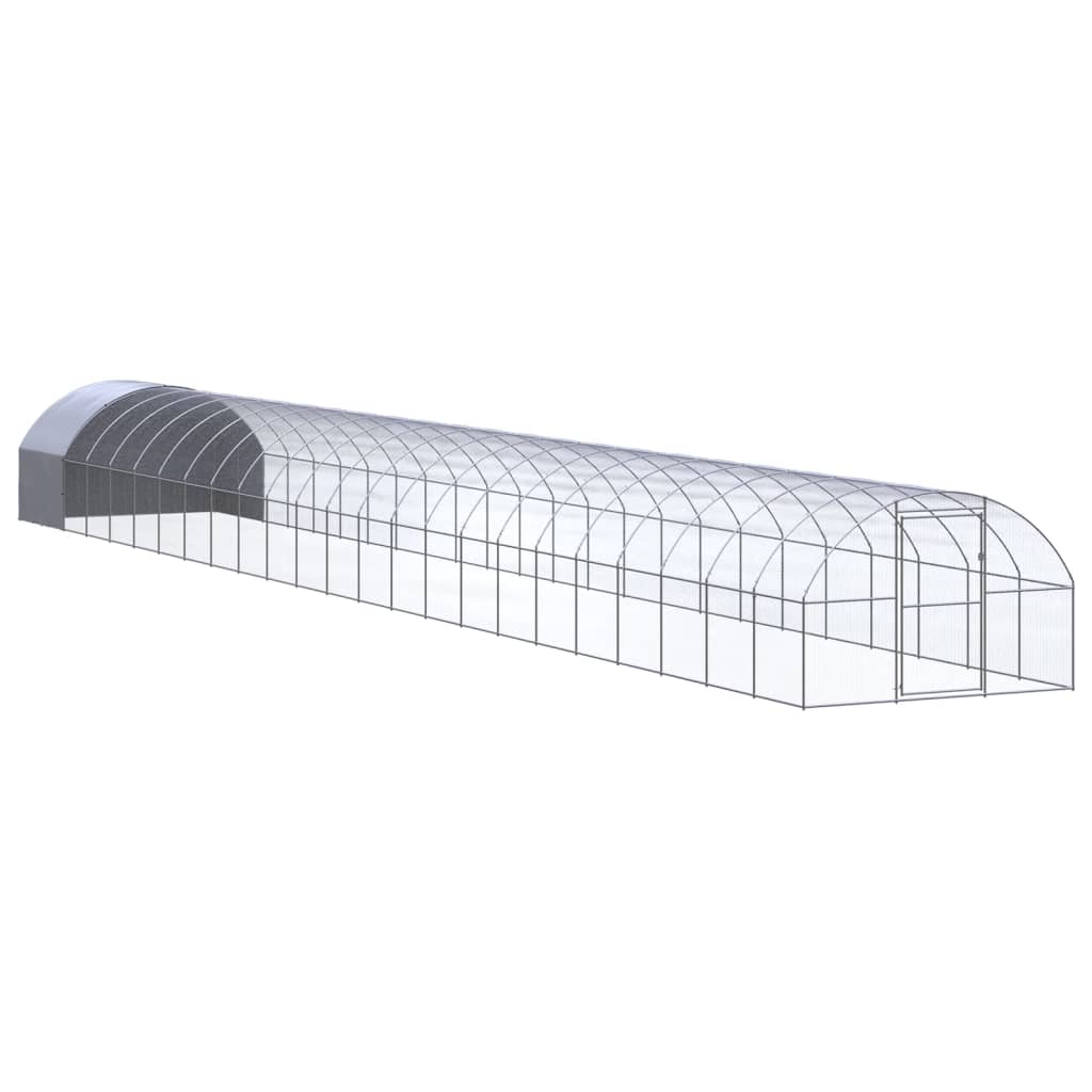 hønsehus 3x24x2 m galvaniseret stål