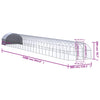 hønsehus 3x24x2 m galvaniseret stål