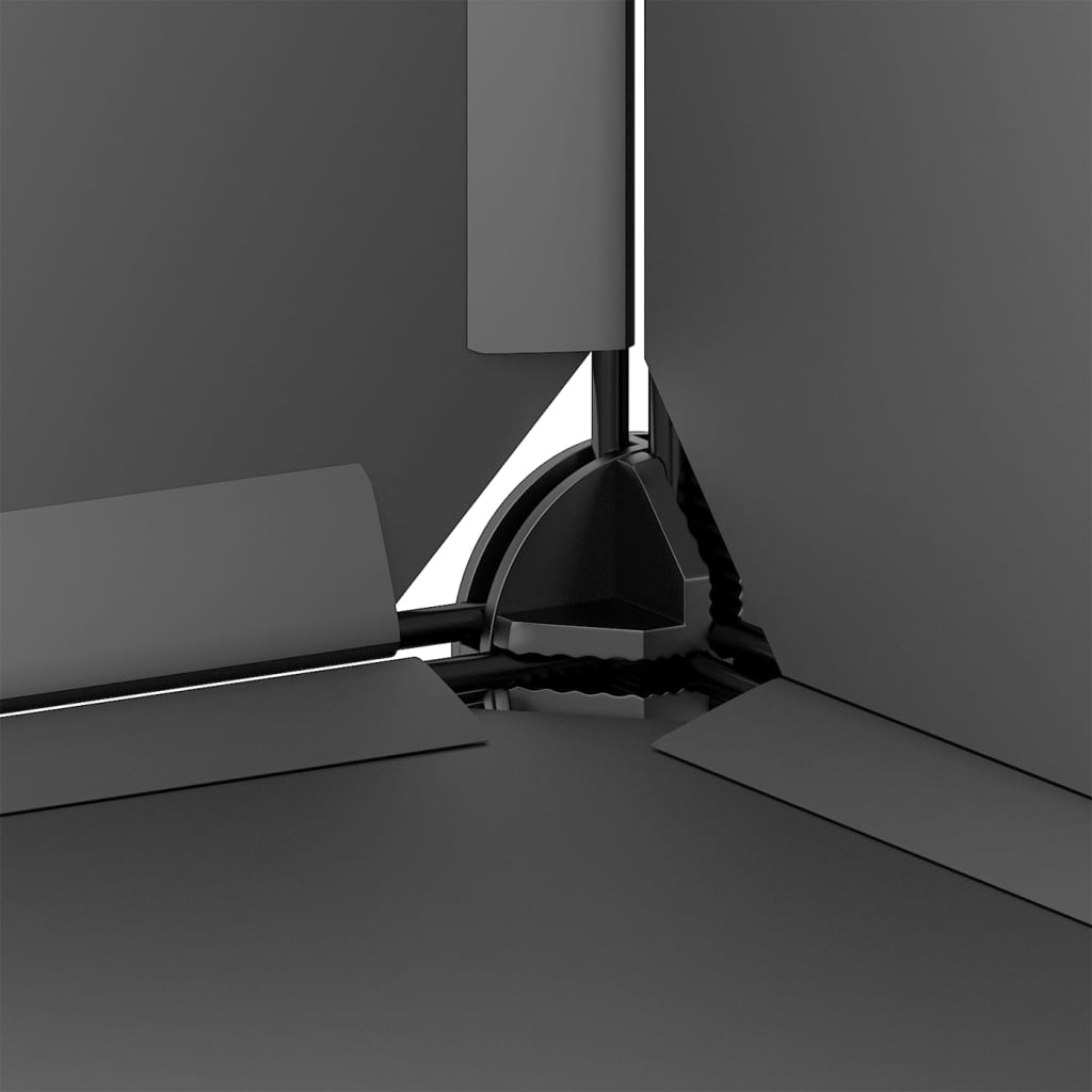 lille dyrebur 142x74x93 cm PP og stål sort