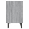 sengebord med metalben 40x30x50 cm grå sonoma-eg