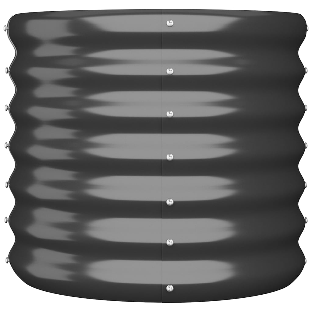plantekrukke 40x40x36 cm pulverlakeret stål antracitgrå