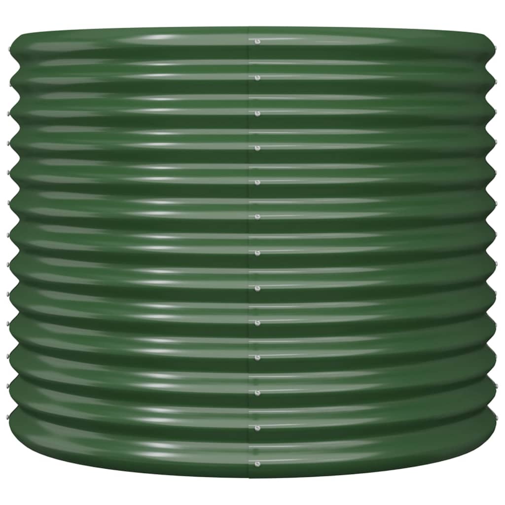 plantekrukke 80x80x68 cm pulverlakeret stål grøn