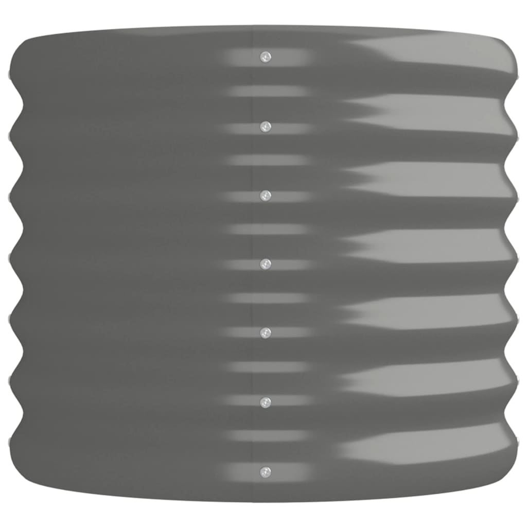 plantekasse 152x40x36 cm pulverlakeret stål grå