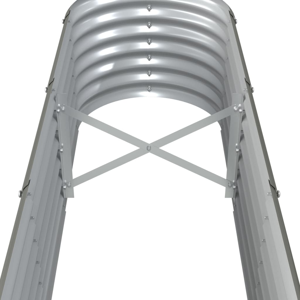 plantekasse 332x40x36 cm pulverlakeret stål grå