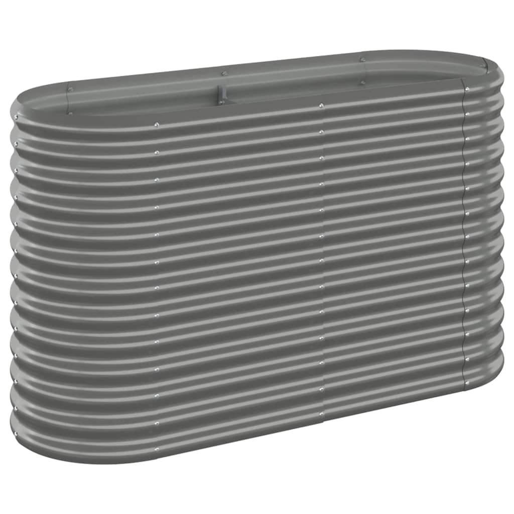 plantekrukke 114x40x68 cm pulverlakeret stål grå
