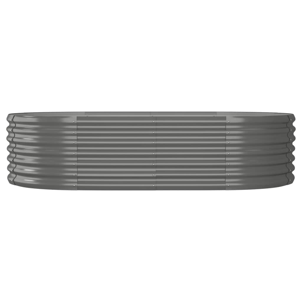 plantekrukke 152x80x36 cm pulverlakeret stål grå