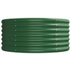 plantekasse 512x80x36 cm pulverlakeret stål grøn