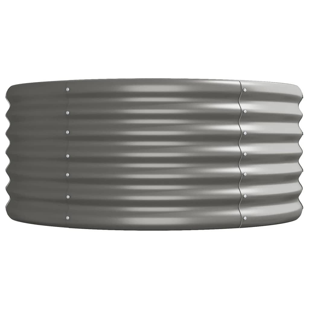 plantekasse 512x80x36 cm pulverlakeret stål grå