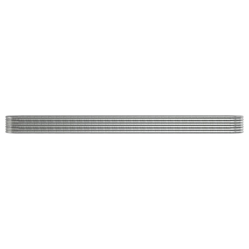 plantekrukke 512x80x36 cm pulverlakeret stål sølvfarvet