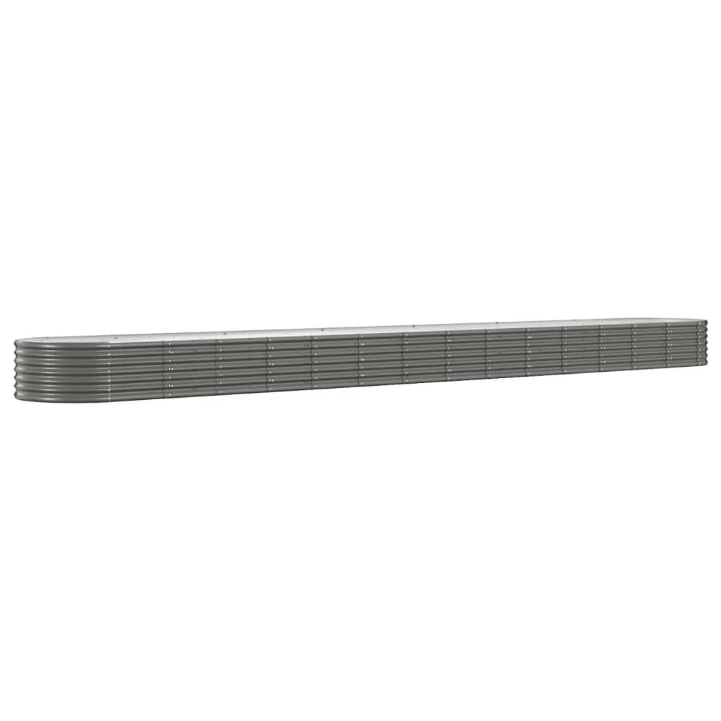 plantekrukke 620x80x36 cm pulverlakeret stål grå