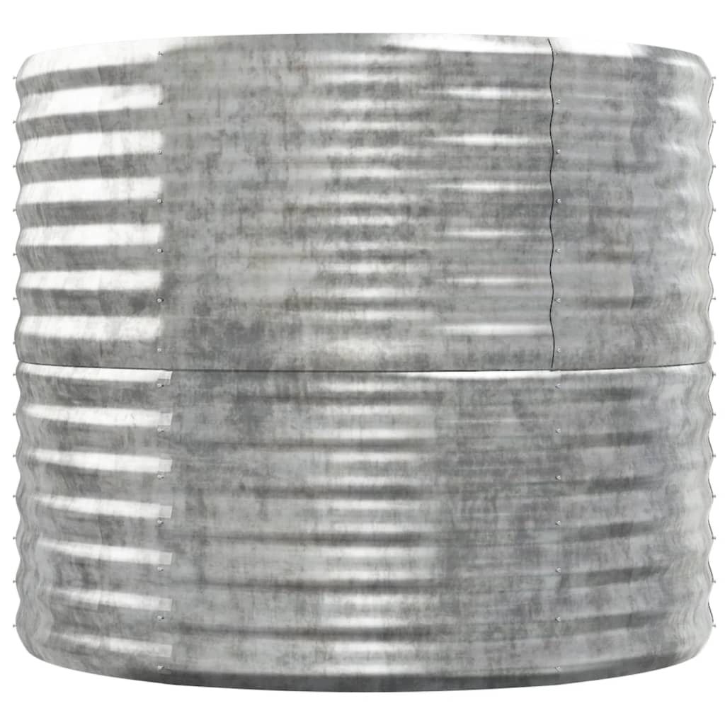 plantekrukke 152x80x68 cm pulverlakeret stål sølvfarvet