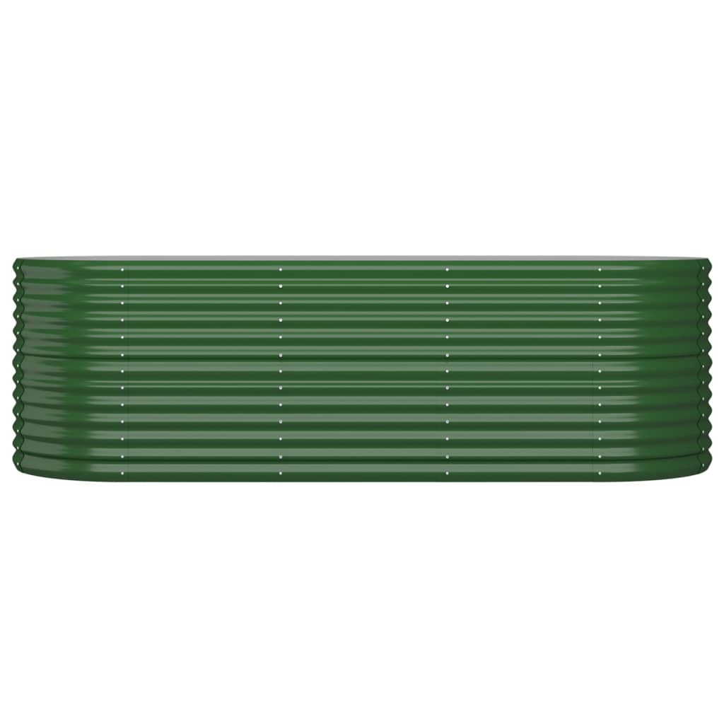 plantekasse 224x80x68 cm pulverlakeret stål grøn