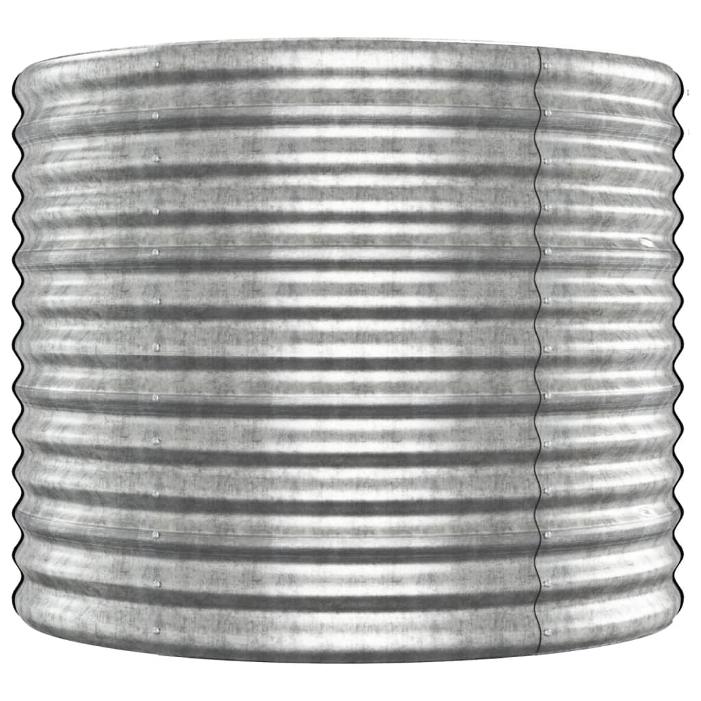 plantekrukke 512x80x68 cm pulverlakeret stål sølvfarvet