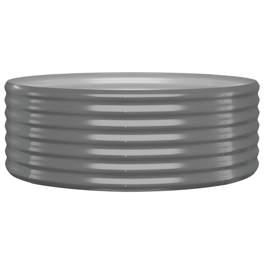 plantekasse 100x100x36 cm pulverlakeret stål grå