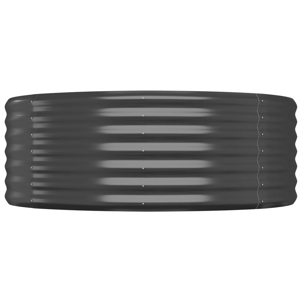 plantekasse 507x100x36 cm pulverlakeret stål antracitgrå