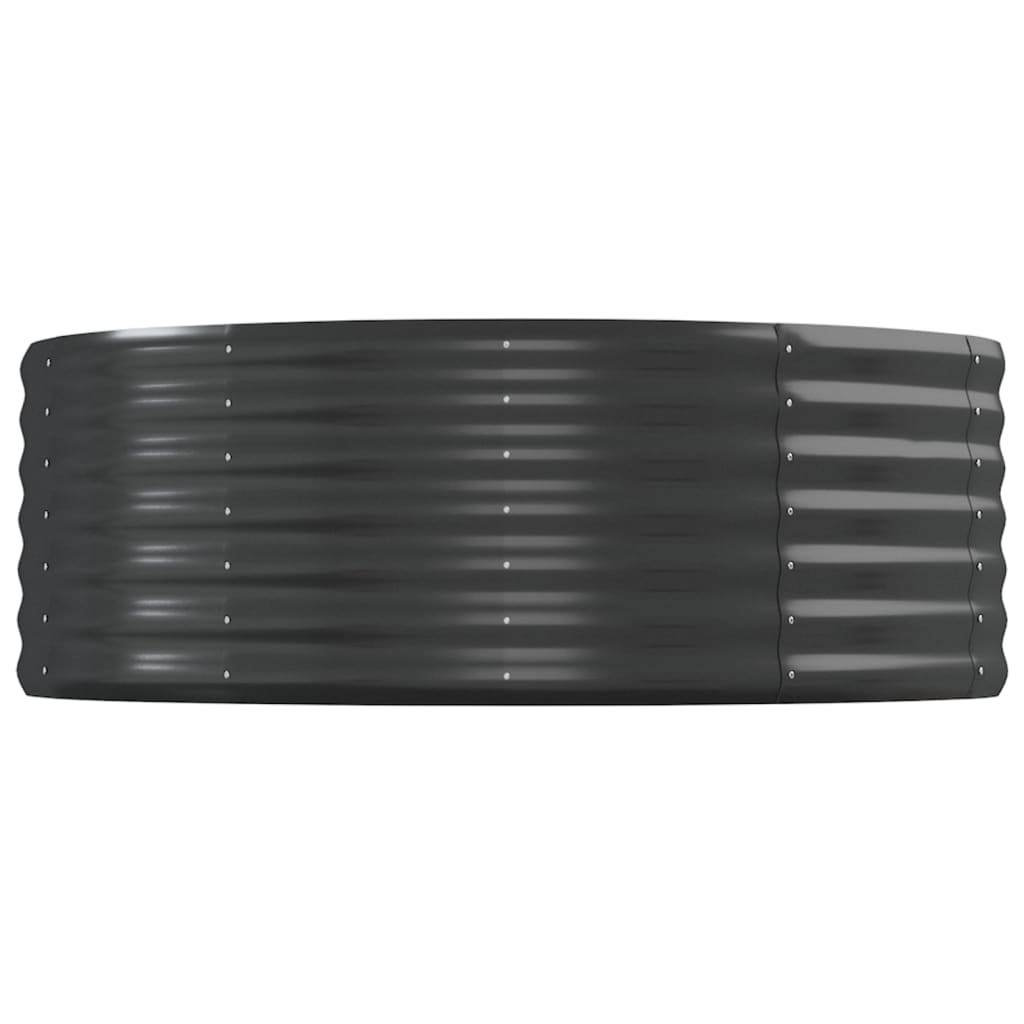 plantekasse 544x100x36 cm pulverlakeret stål antracitgrå
