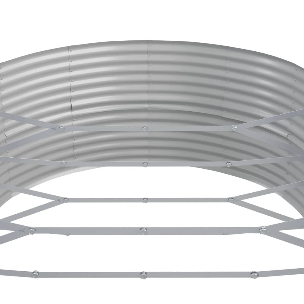 plantekasse 544x100x36 cm pulverlakeret stål antracitgrå