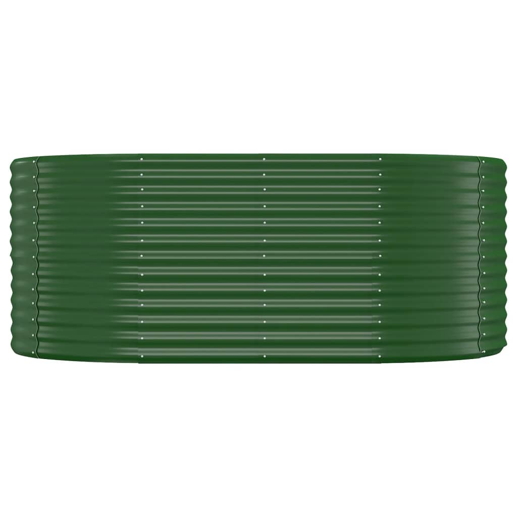 plantekasse 175x100x68 cm pulverlakeret stål grøn