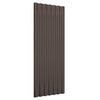 tagplader 12 stk. 100x36 cm pulverlakeret stål brun