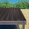 tagplader 12 stk. 100x36 cm pulverlakeret stål brun