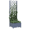 plantekasse med espalier 40x40x121,5 cm PP blågrå