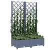 plantekasse med espalier 80x40x121,5 cm PP blågrå