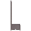 plantekasse med espalier 40x40x121,5 cm PP brun