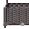 plantekasse med espalier 40x40x121,5 cm PP brun