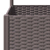plantekasse med espalier 80x40x136 cm PP brun
