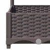 plantekasse med espalier 120x40x121,5 cm PP brun
