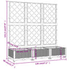 plantekasse med espalier 120x40x121,5 cm PP brun