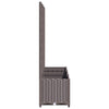 plantekasse med espalier 120x40x136 cm PP brun