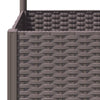 plantekasse med espalier 120x40x136 cm PP brun