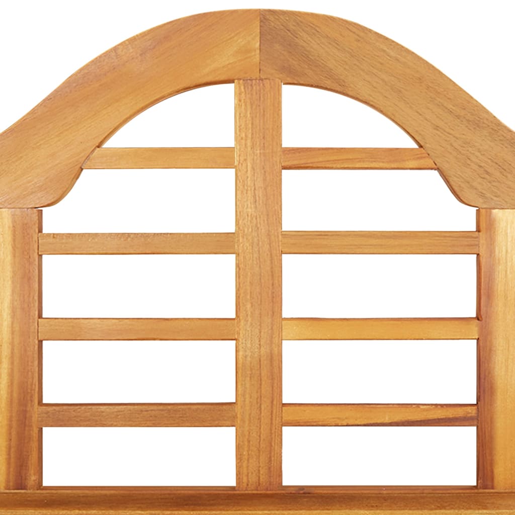 havebænk 125 cm massivt akacietræ