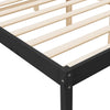 seniorseng 150x200 cm kingsize massivt fyrretræ sort