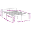 seniorseng 150x200 cm kingsize massivt fyrretræ sort