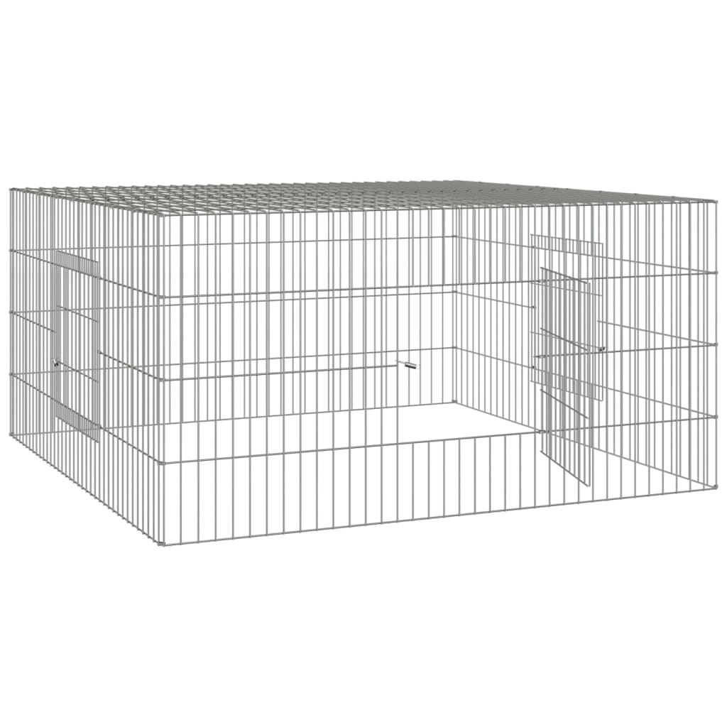 kaninbur 110x110x55 cm galvaniseret jern