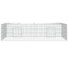2-panels kaninbur 220x110x55 cm galvaniseret jern