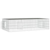 2-panels kaninbur 220x110x55 cm galvaniseret jern
