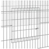2-panels kaninbur 220x110x55 cm galvaniseret jern