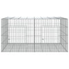 2-panels kaninbur 110x79x54 cm galvaniseret jern