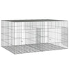 2-panels kaninbur 110x79x54 cm galvaniseret jern